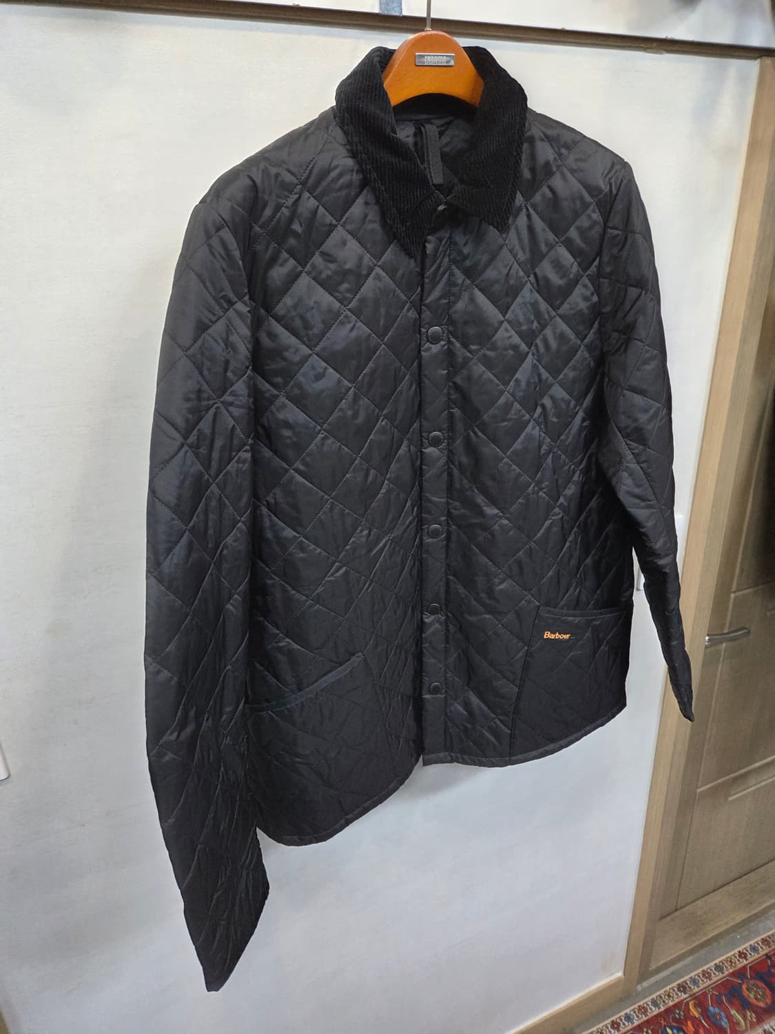바버 블랙 퀄팅 자켓 xl 상품이미지7