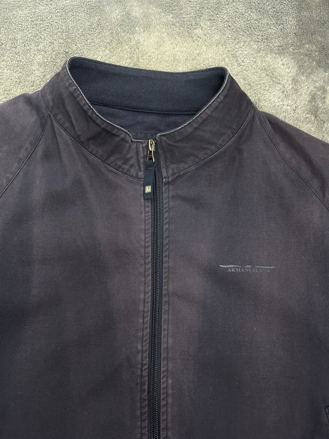 00s Armani Jeans 페이디드 봄버 자켓 XL 상품이미지4