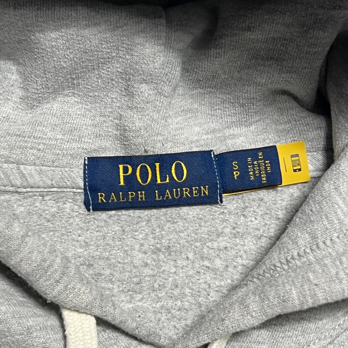 S 폴로랄프로렌 빅로고 그레이 기모 후드티 상품이미지4