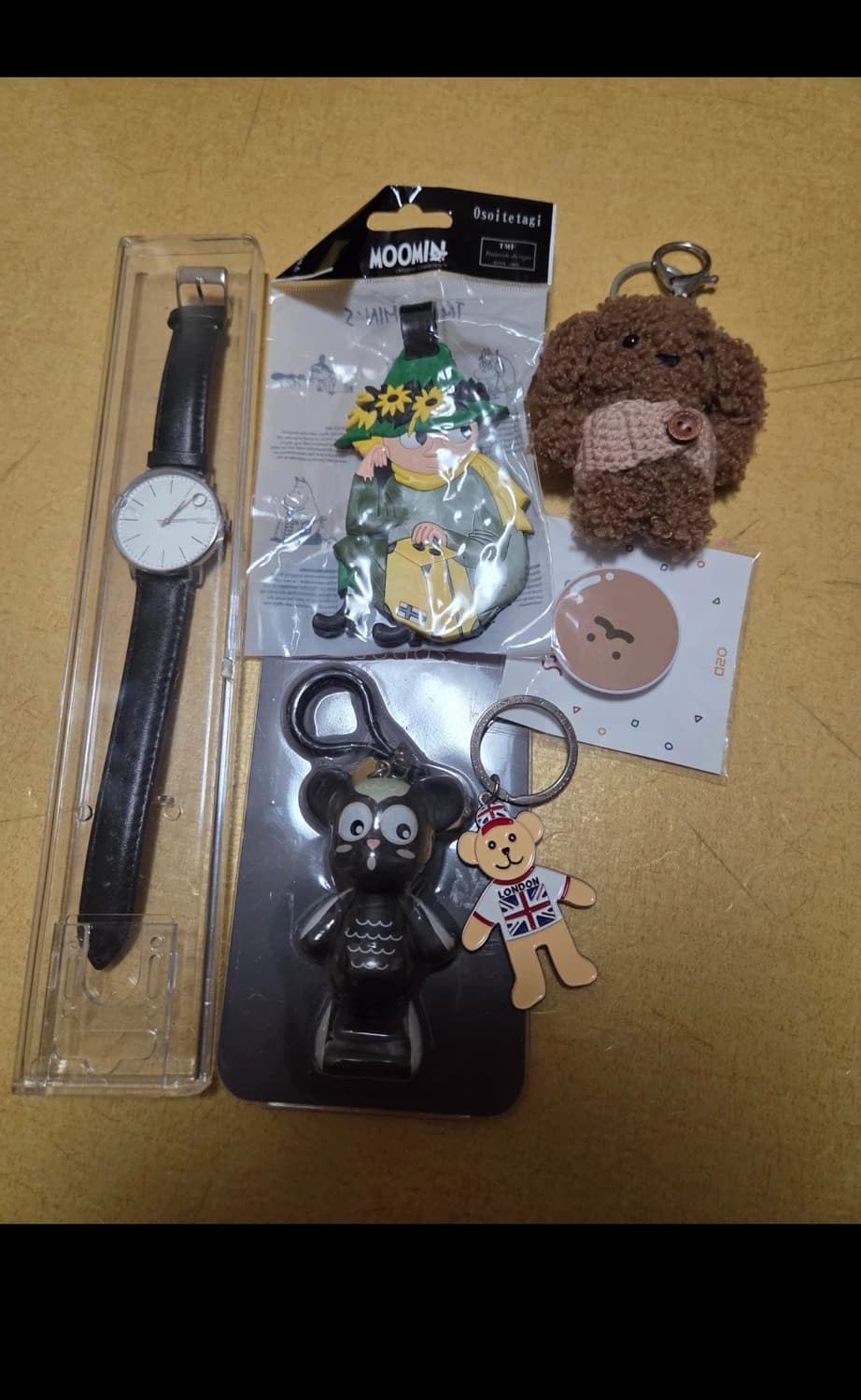 무민 베어브릭 런던 곰돌이 키링 시계 일괄 상품이미지1