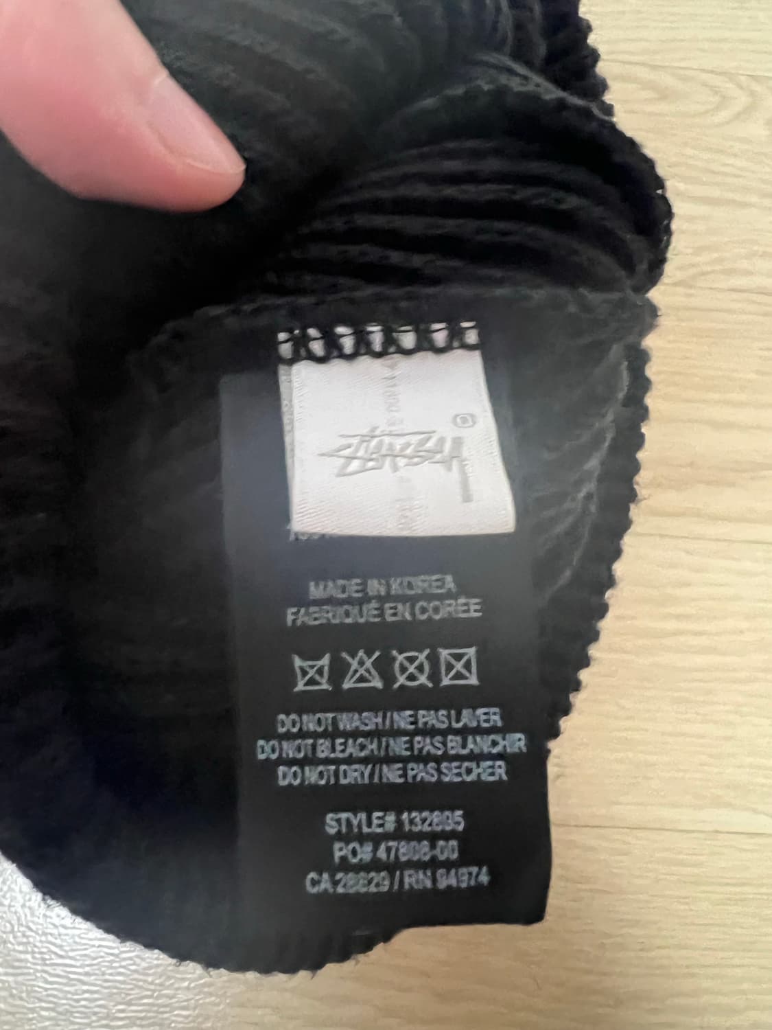 스투시 스몰로고 비니 블랙 상품이미지2