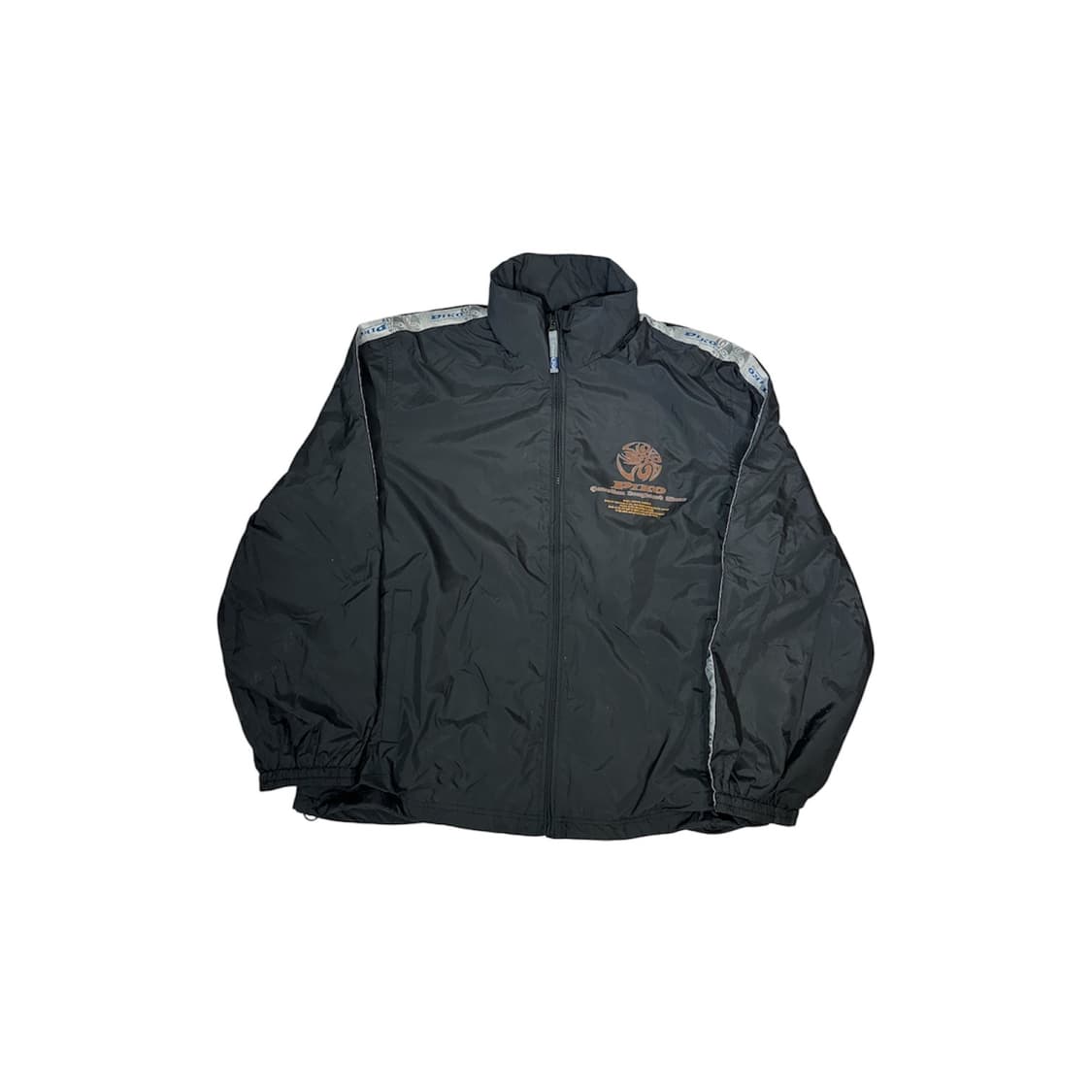 피코 차콜 올드스쿨 힙합 브랜드 빅 로고 사이드 라인 바람막이 자켓 M  상품이미지5