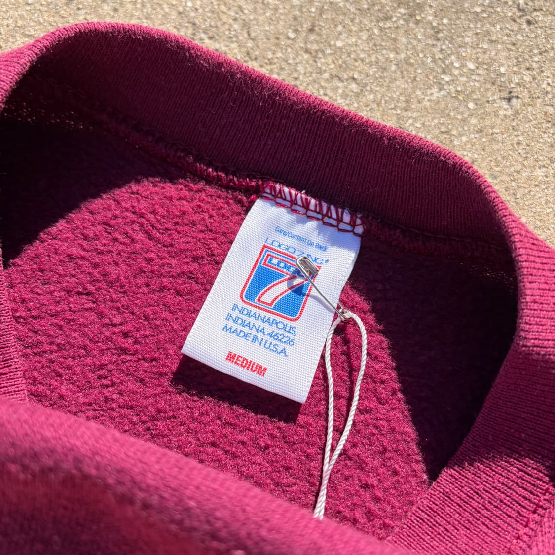 90s USA LOGO7 워싱턴 레드스킨스 빈티지 스웻셔츠 M 상품이미지6