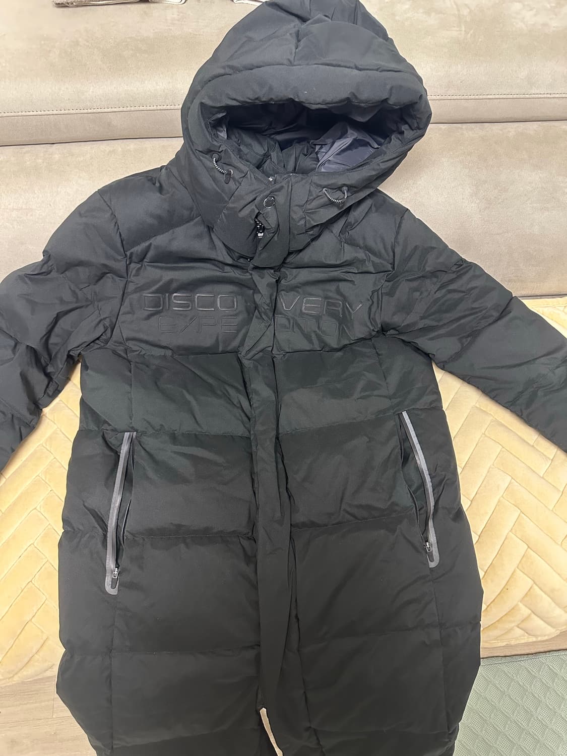 디스커버리 롱패딩 블랙 95 상품이미지1