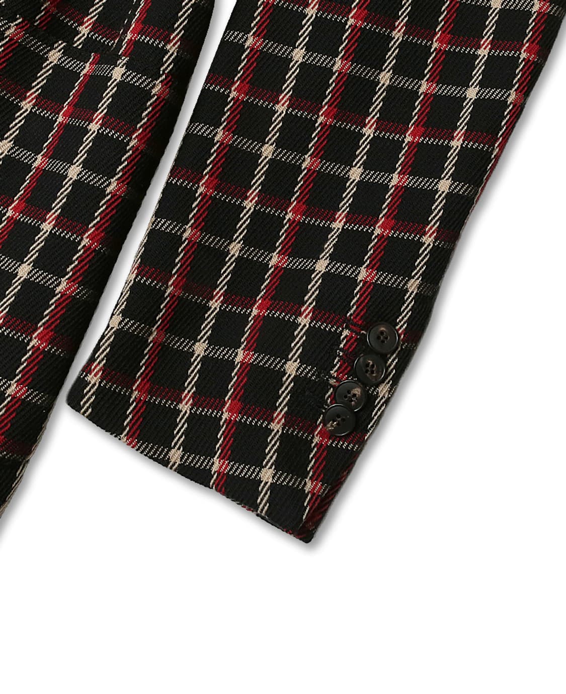 가브리엘 파시니 [Gabriele Pasini] 빈티지 블랙 체크 자켓 상품이미지4