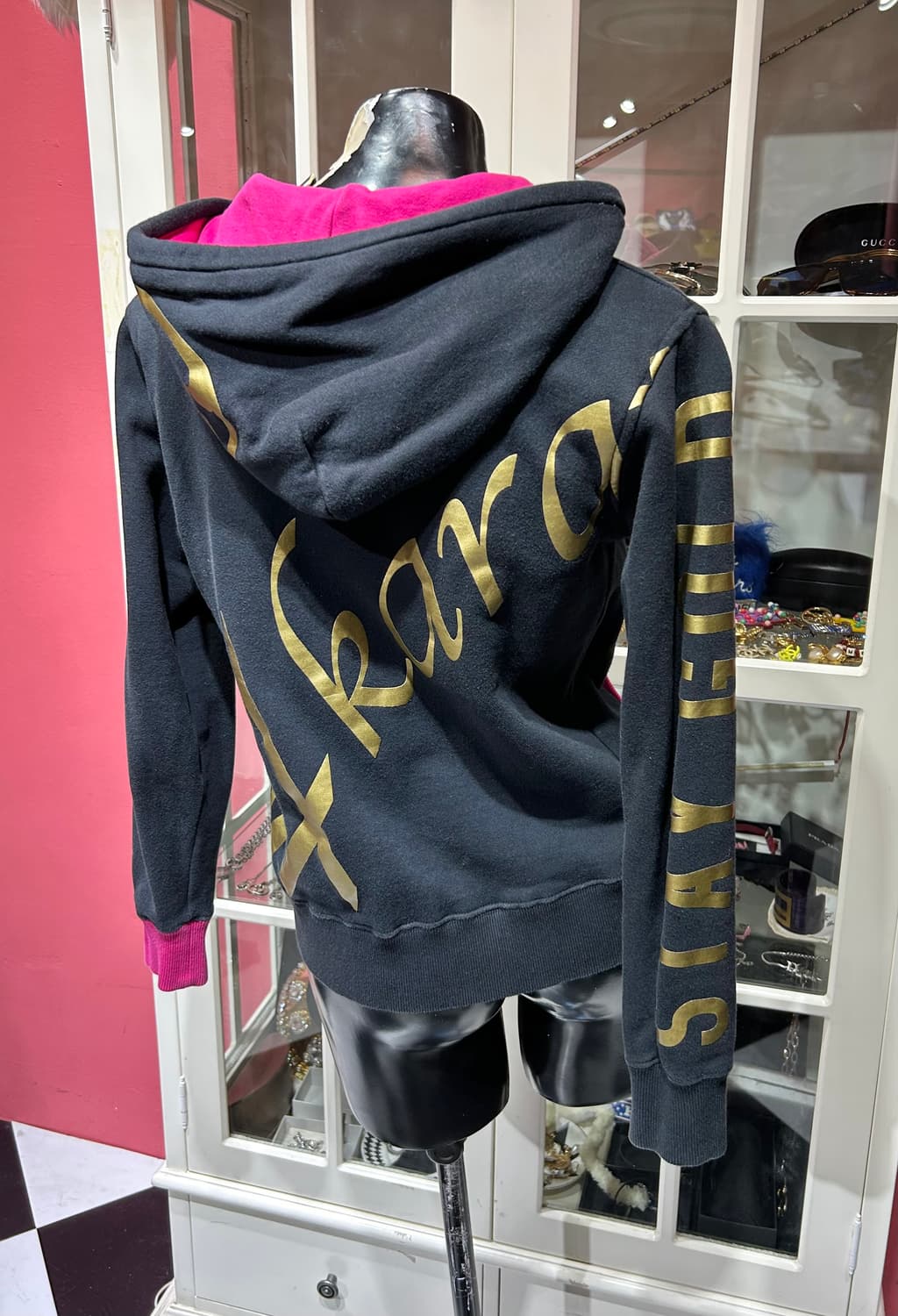 24 karats hooded zip up 24 캐럿츠 레터링 후드집업 상품이미지2