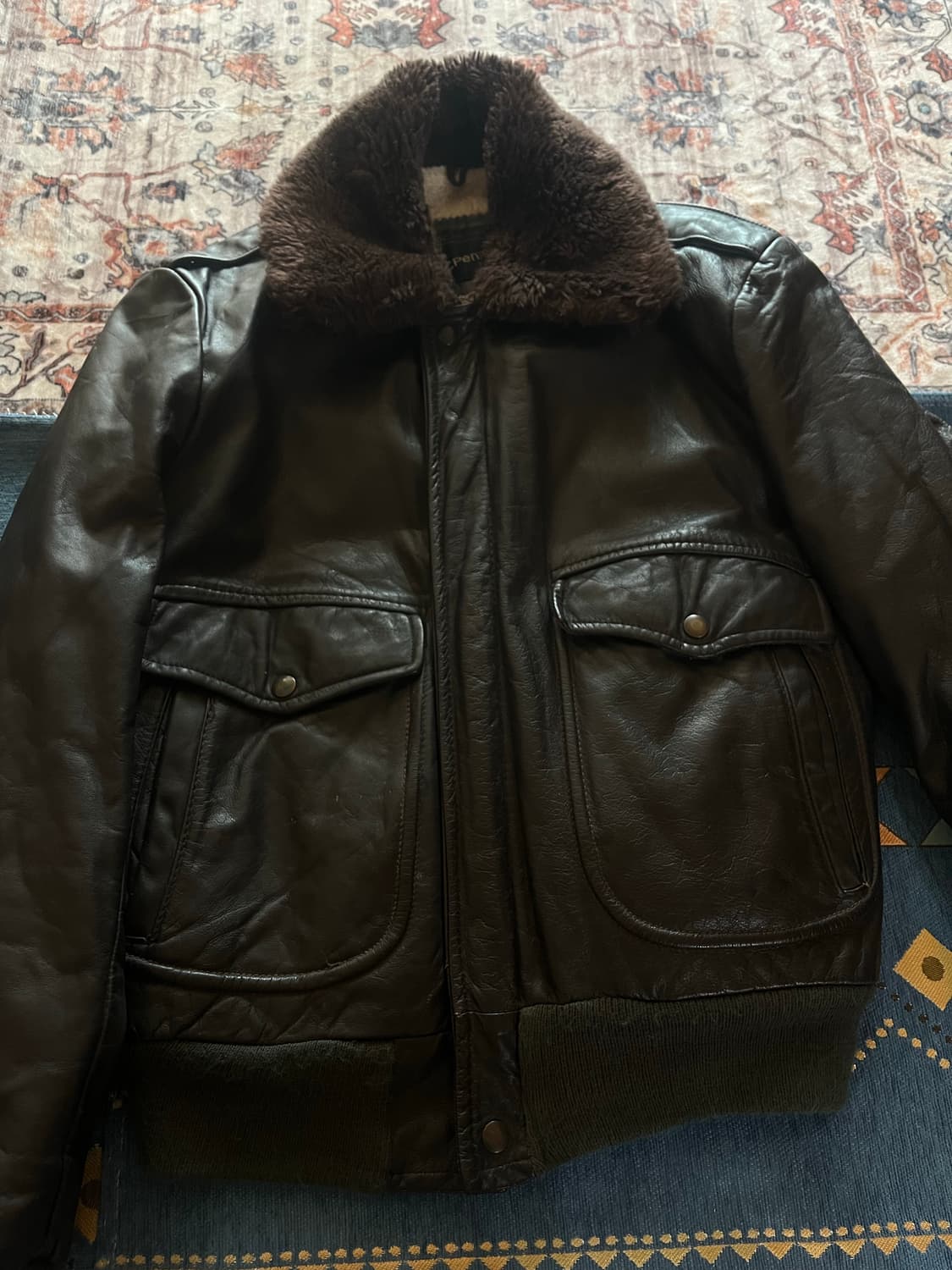 70s Usa 빈티지 Jc Penny G-1 Leather Jacket 상품이미지3