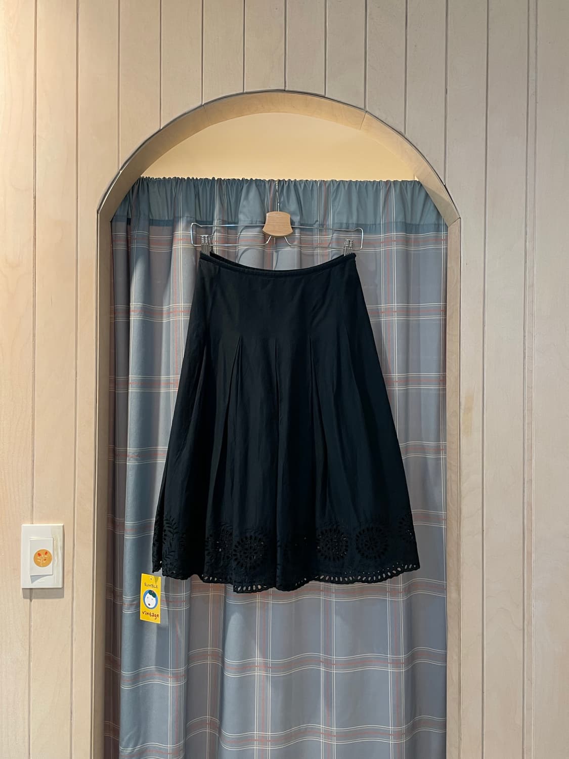 일본 레이스펀칭 핀턱스커트 상품이미지1