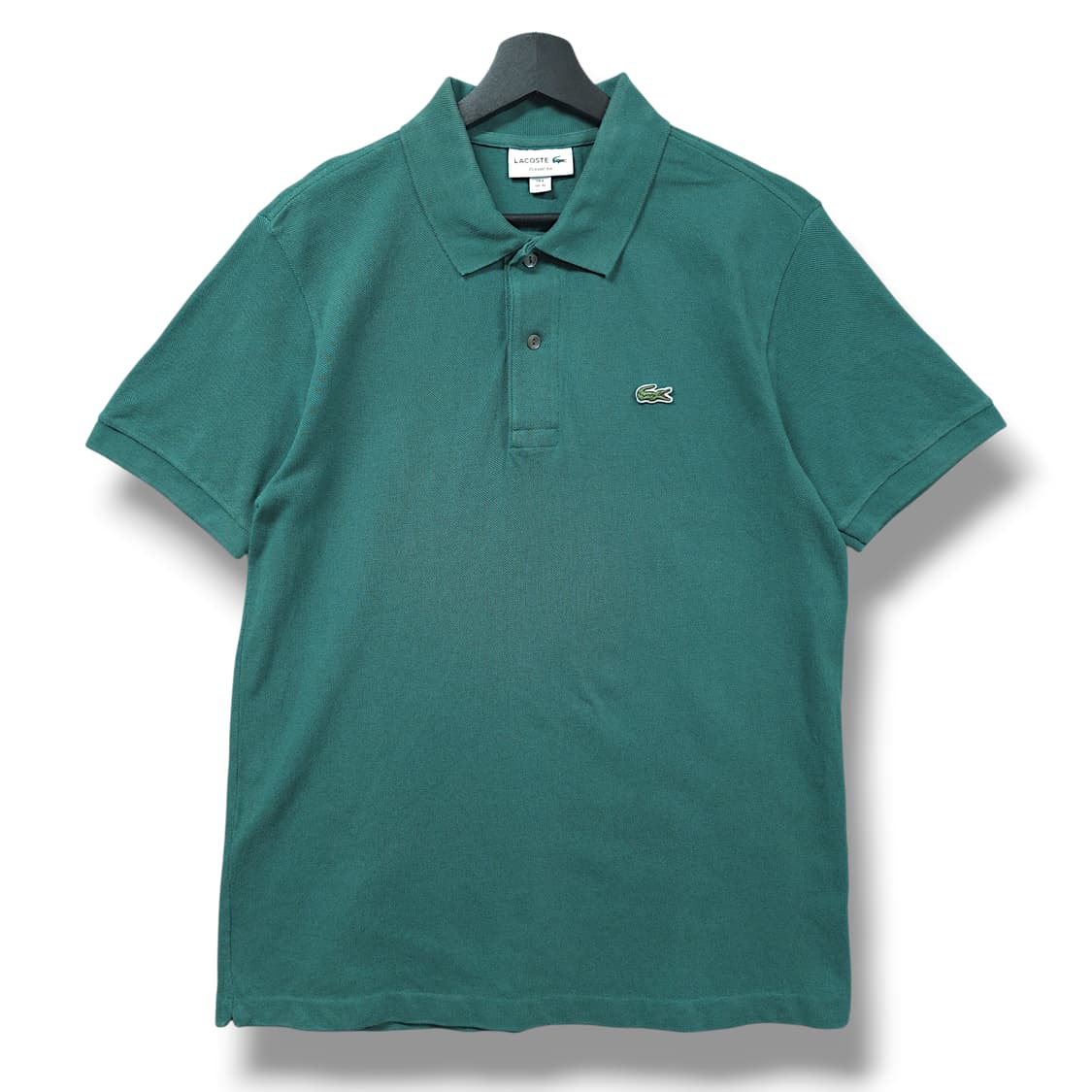 [M] 라코스테 그린 클래식 핏 코튼 PK 반팔 카라티셔츠 상품이미지1
