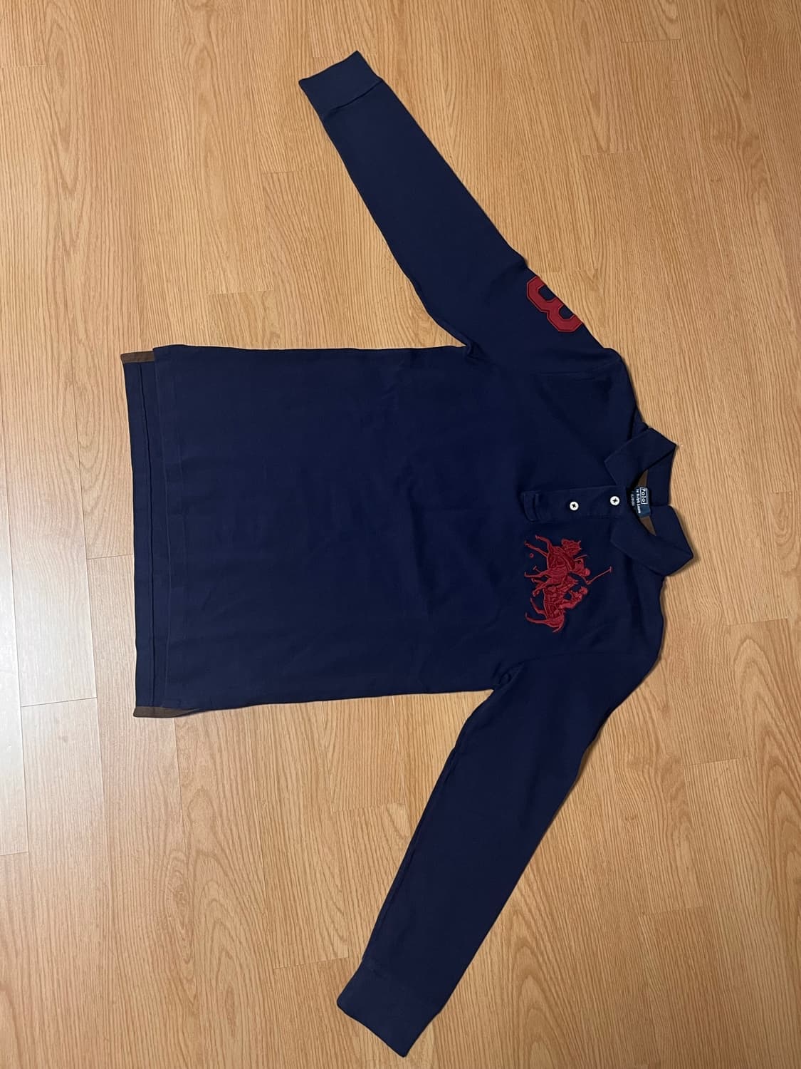 폴로 랄프로렌 빅포니 치프키프 롱슬리브 카라티 네이비 상품이미지1