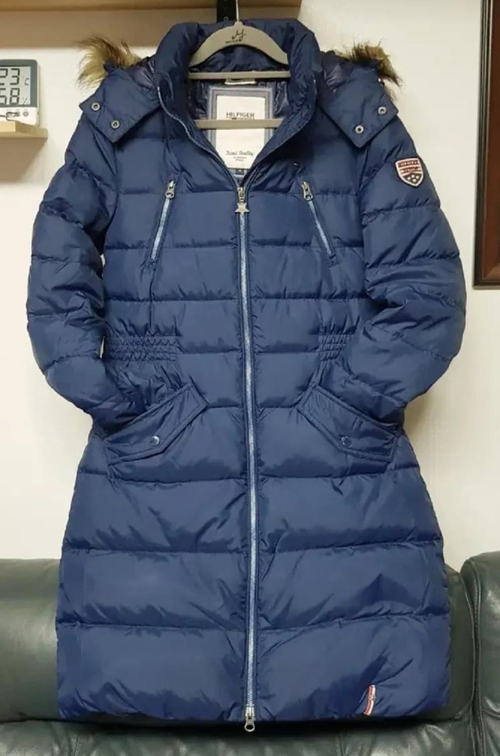 타미힐피거 데님 플레인 폴리 다운 롱패딩 점퍼, 벤치코트  상품이미지3