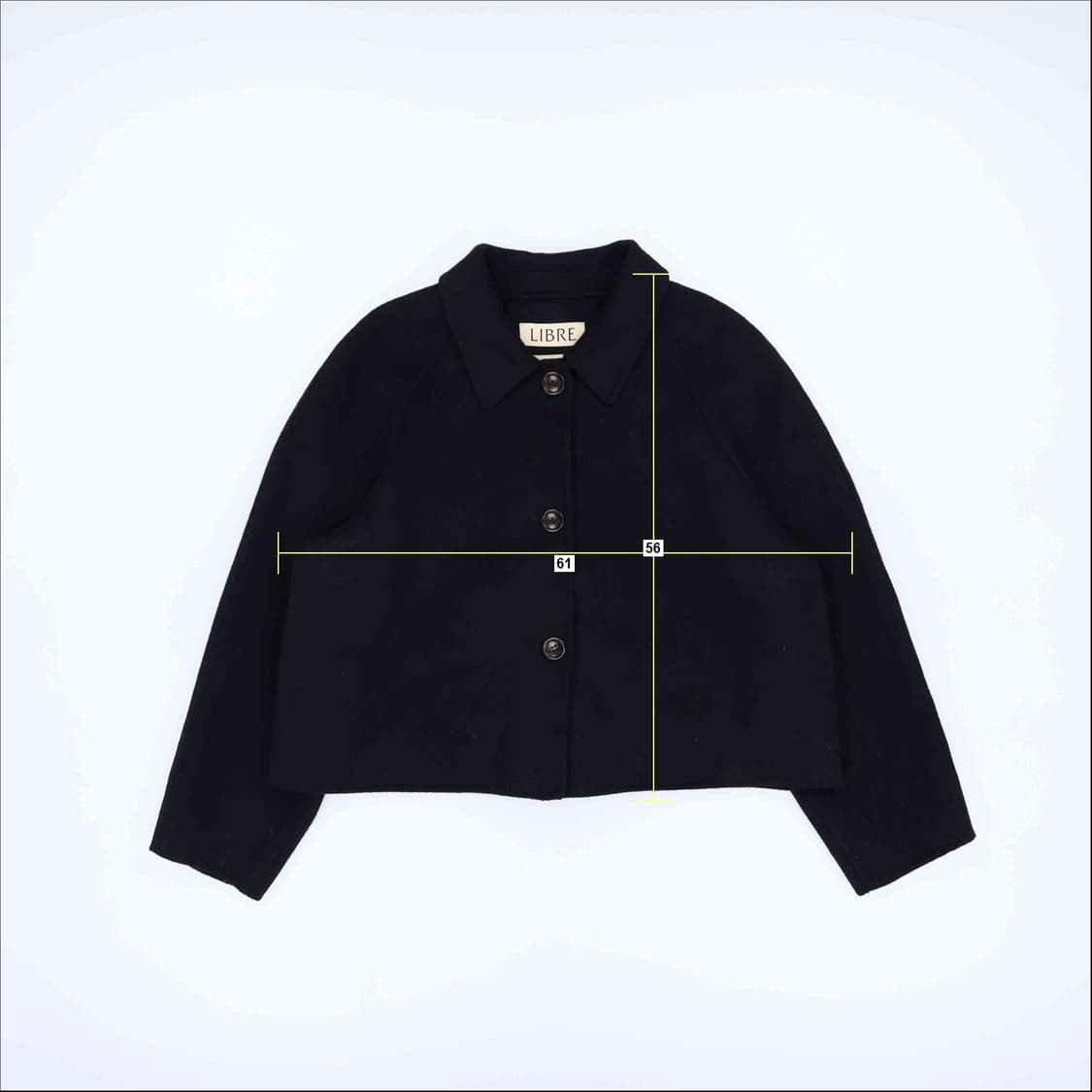 [Free] 리브레 핸드메이드 울 크롭 코트 자켓 N6893 상품이미지8