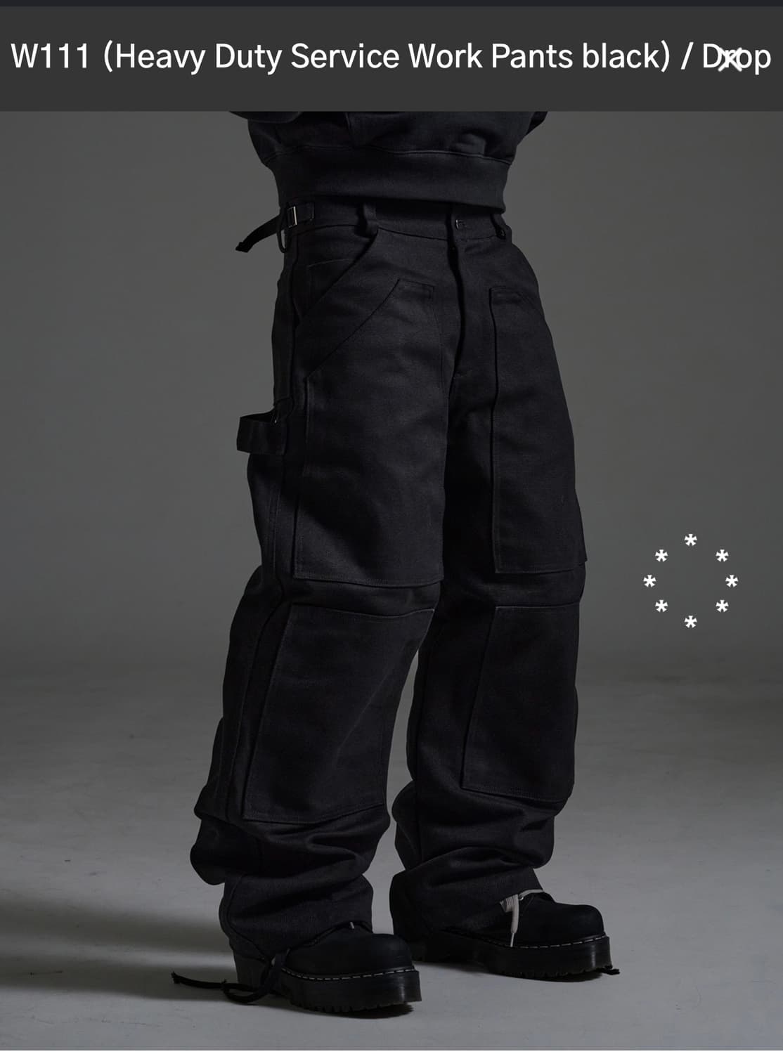wapworks w111 헤비 원단 워크팬츠 상품이미지1