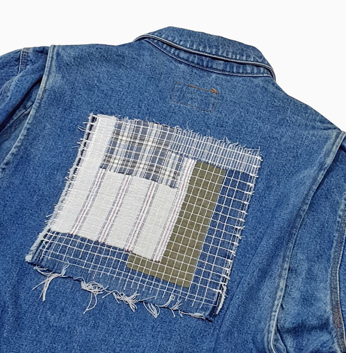 폴로컨트리 데님 트러커 덩가리 보로 패치워크 (100-105) L 상품이미지4