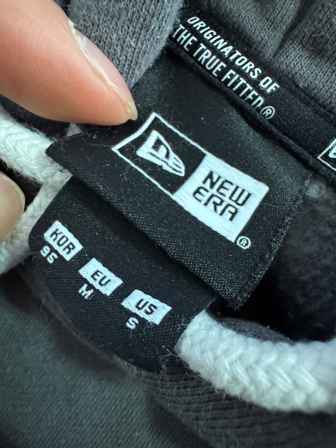 여성 뉴에라 기모 후드티 M 빈티지 그레이 상품이미지4