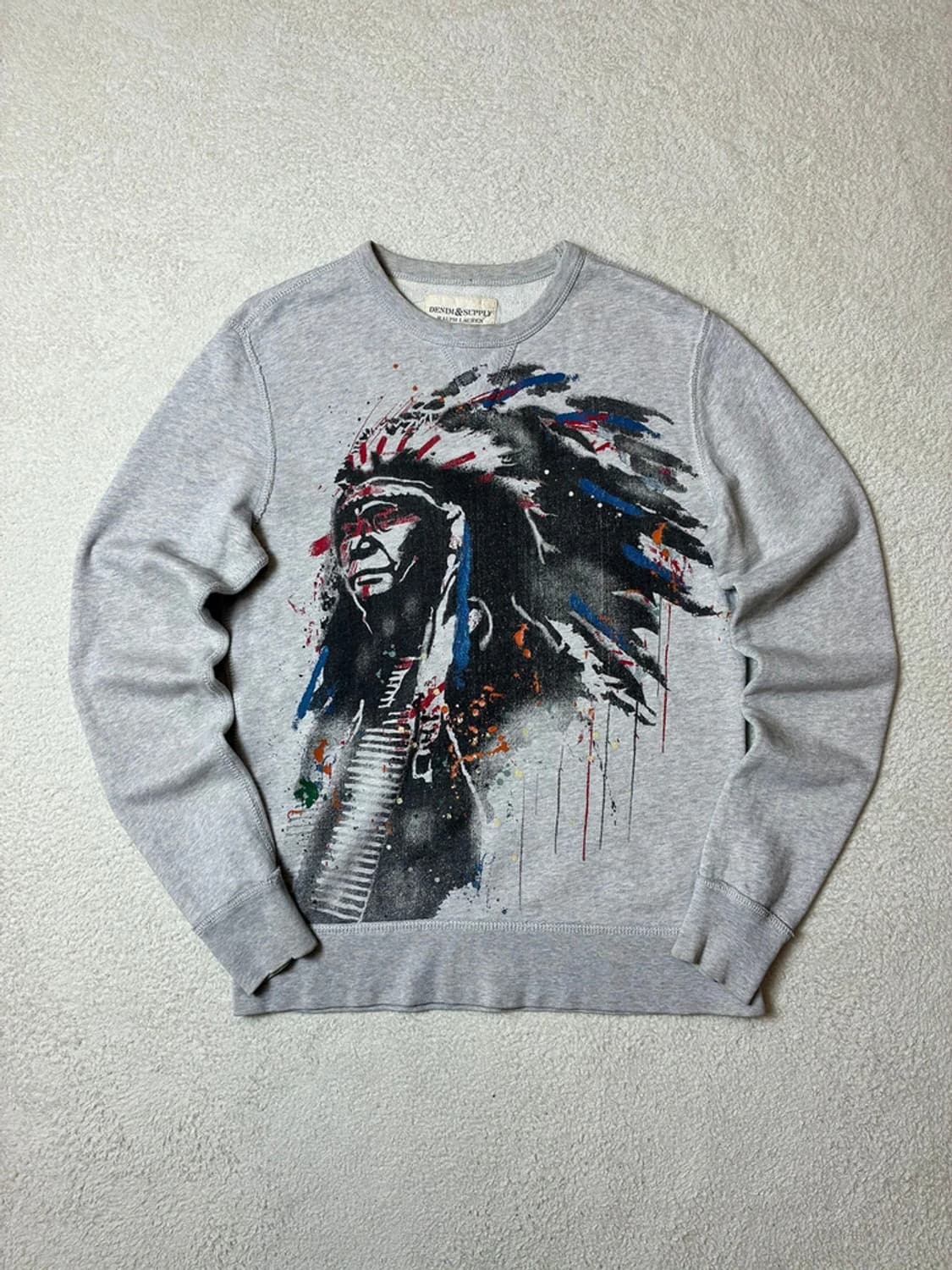 데님앤서플라이 00's 네이티브 인디언 프린트 스웻셔츠 PN6403 상품이미지1