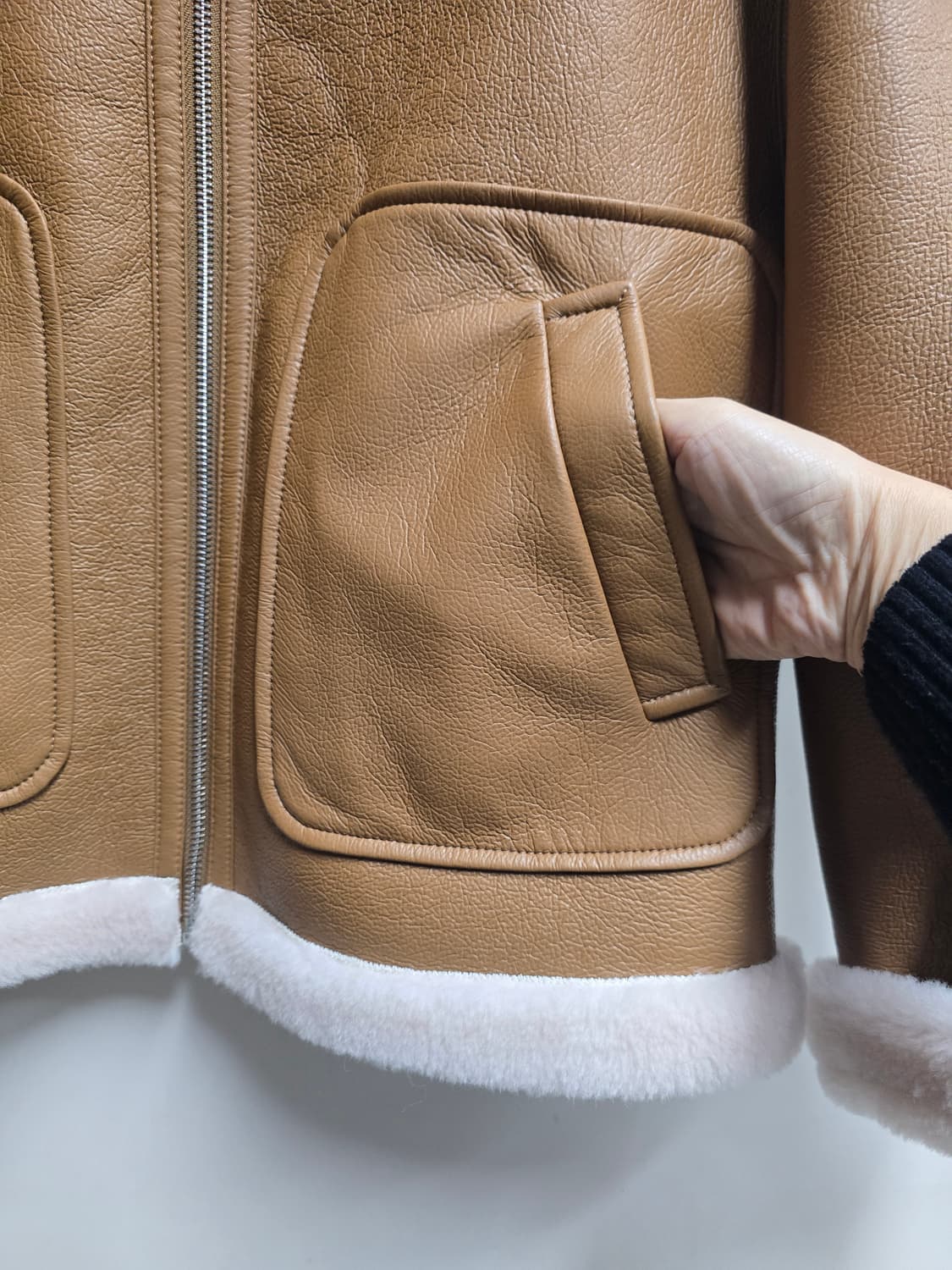 리오벨 호주산 양모 무스탕 55 상품이미지5