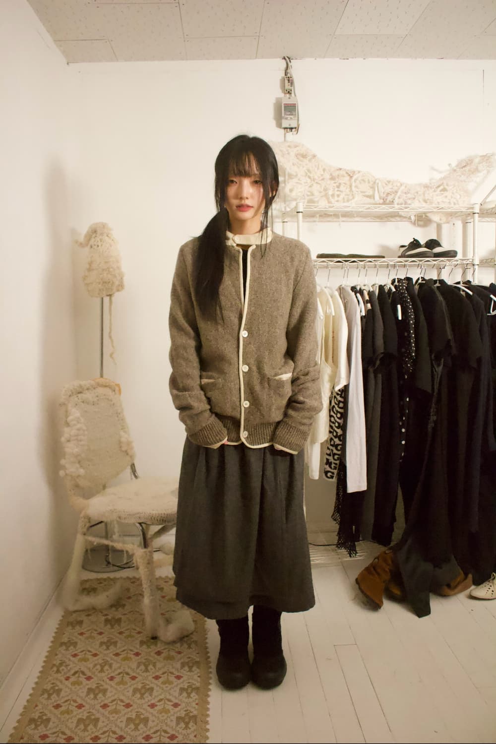 wool knit jacket 상품이미지3