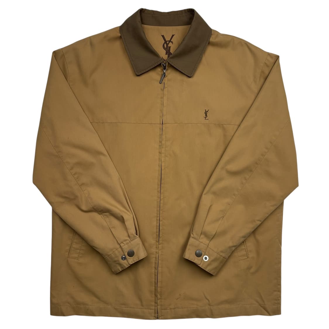 입생로랑 브라운넥 카멜 블루종 자켓 L 상품이미지1