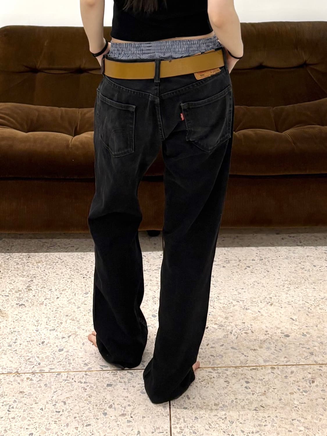 리바이스 505 레귤러 스트레이트 블랙 상품이미지2