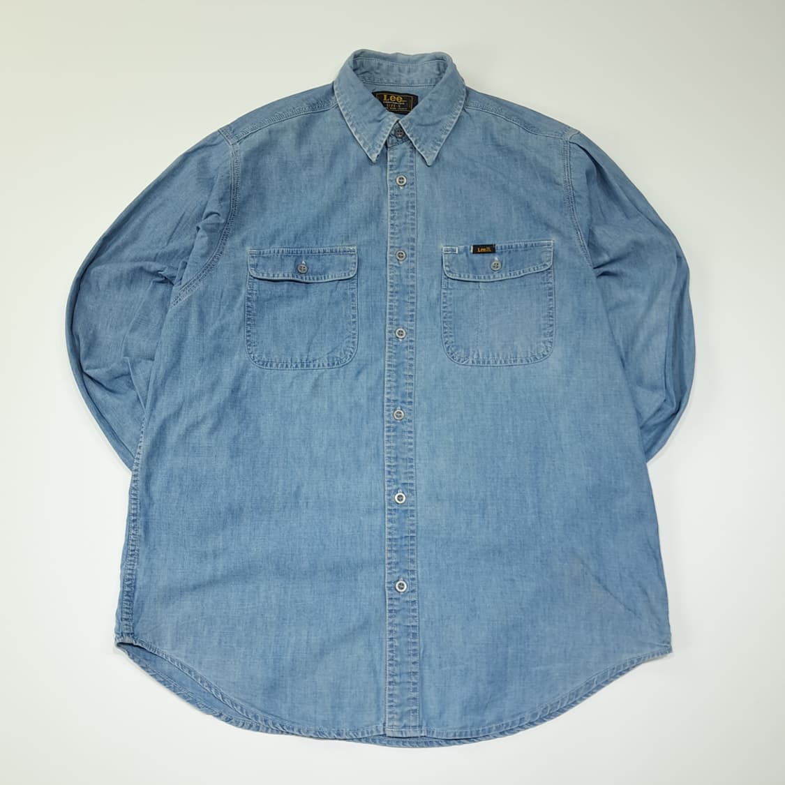 CL743 S 리 80s 유니온메이드 샴브레이 데님셔츠 남방 상품이미지1