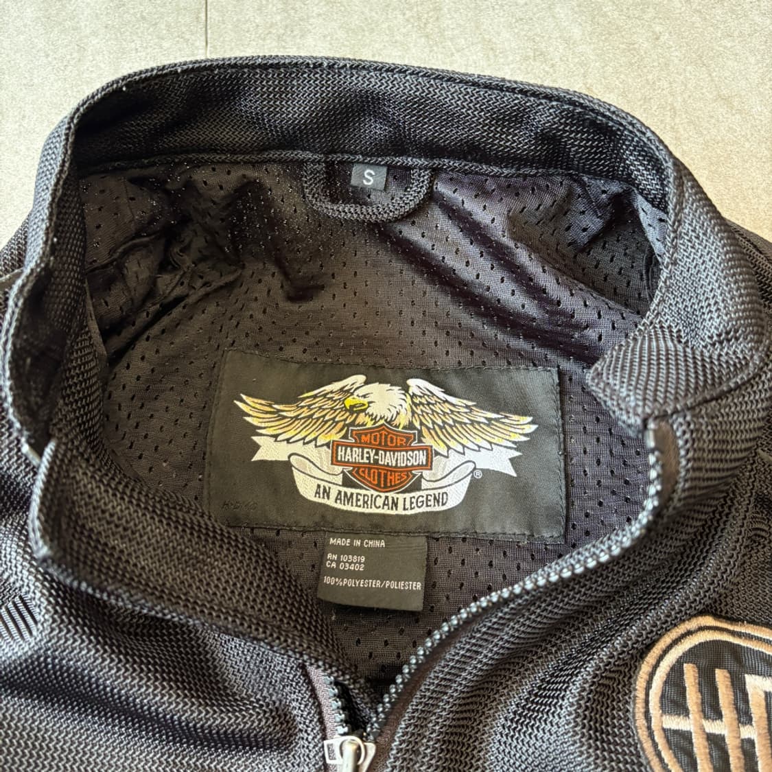 할리데이비슨 정품 블랙 메쉬 레이싱 자켓  상품이미지9