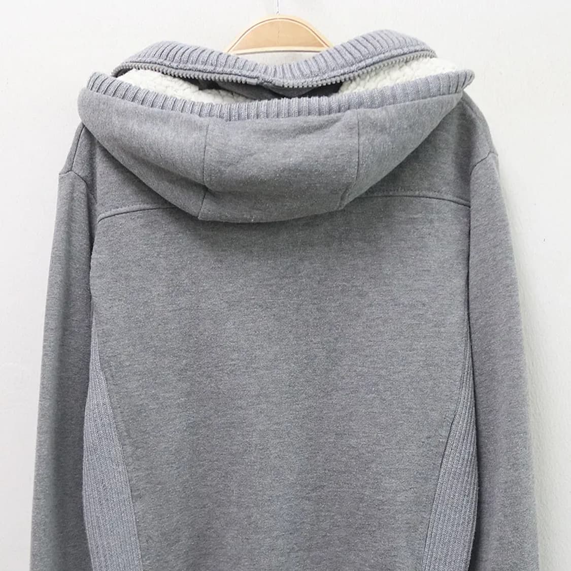 SHINY RIPPLE 하이넥 후드 집업 62371 상품이미지6