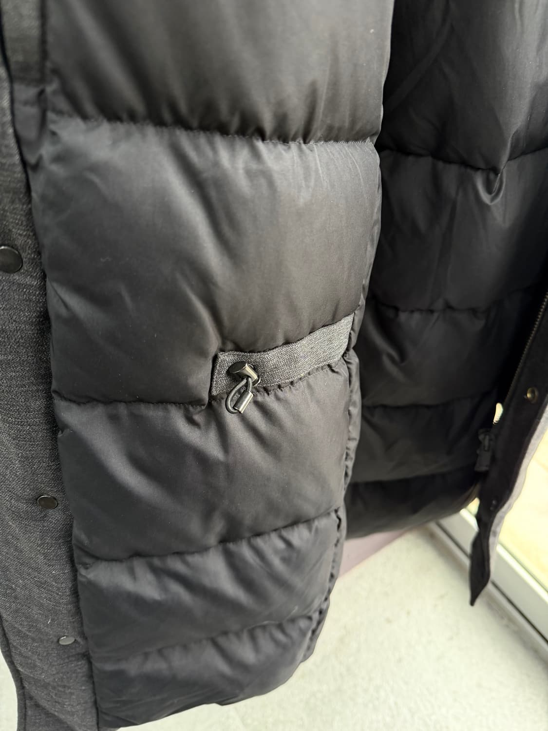 100/ 띠어리 캐시미어 블랜딩 다운 코요테 패딩 상품이미지6