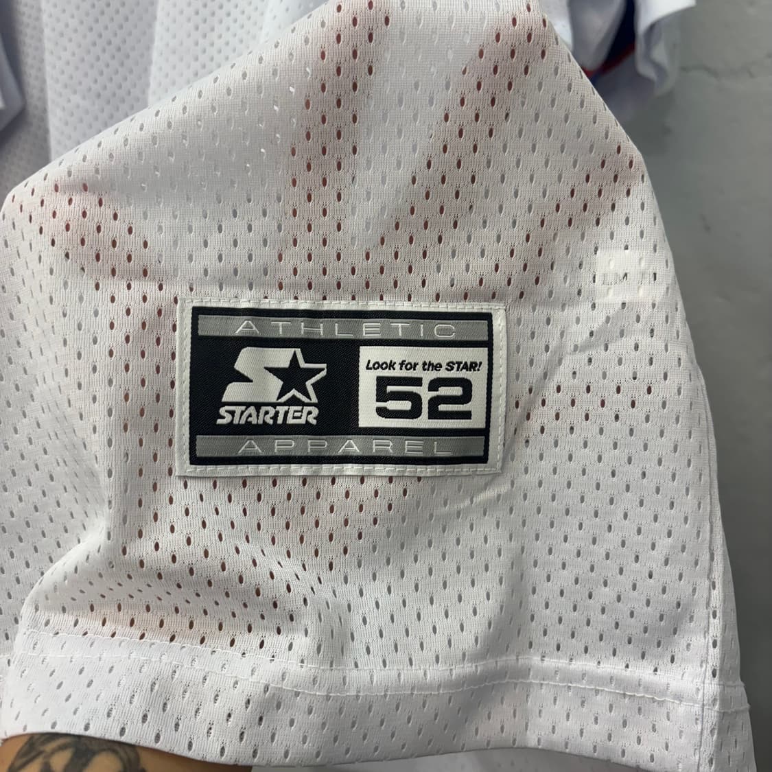 스타터 베이직 블루 레드 메쉬 져지 2XL 상품이미지5