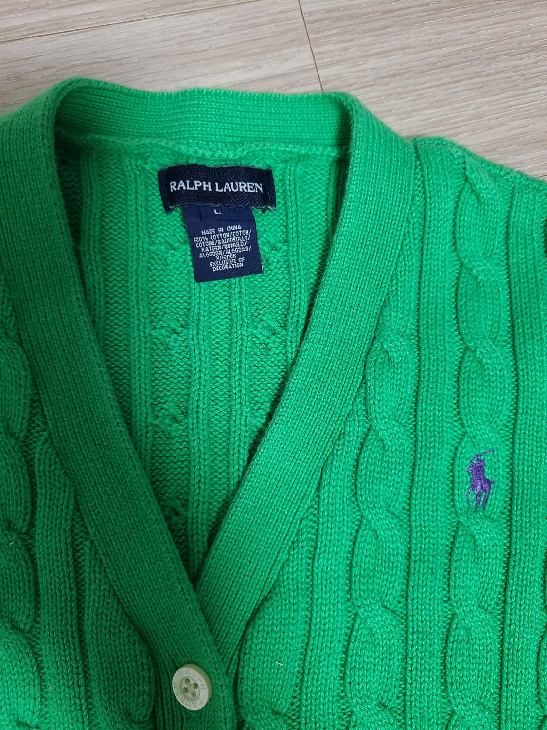 폴로랄프로렌 걸즈가디건 라지사이즈 상품이미지2