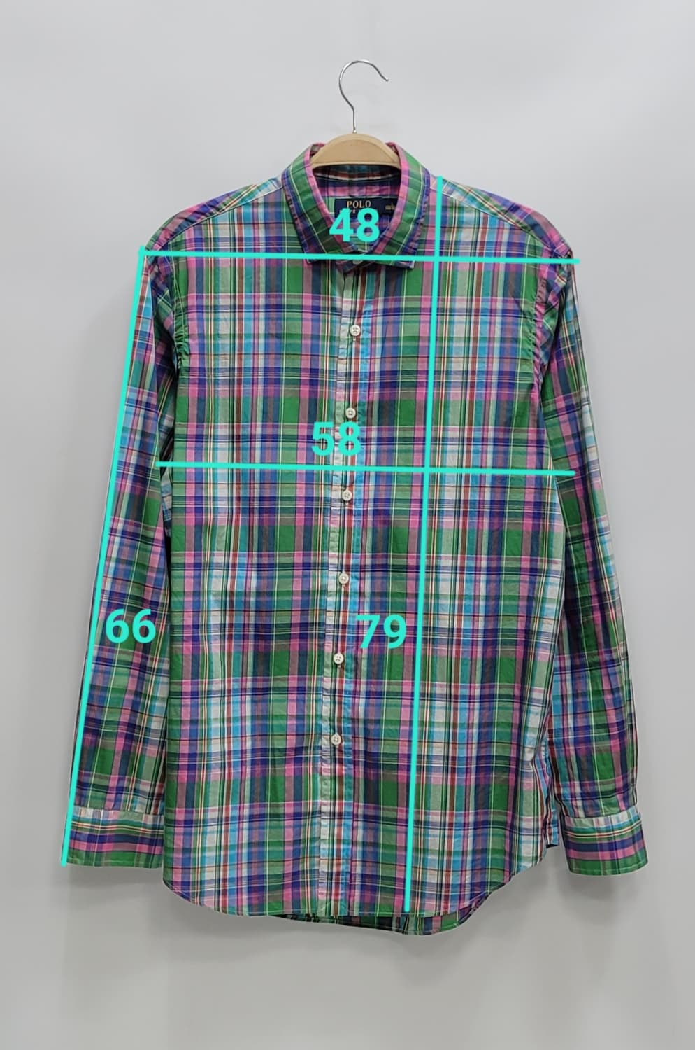 POLO 폴로 랄프로렌 체크 셔츠 / 남 L 멀티 컬러 상품이미지10