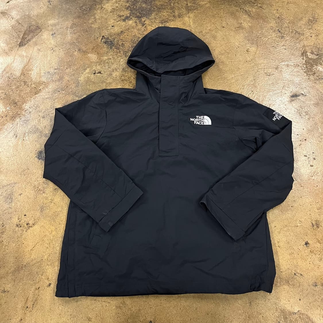 [정품/M] 노스페이스 블랙 후드 바람막이 자켓 b10 상품이미지2
