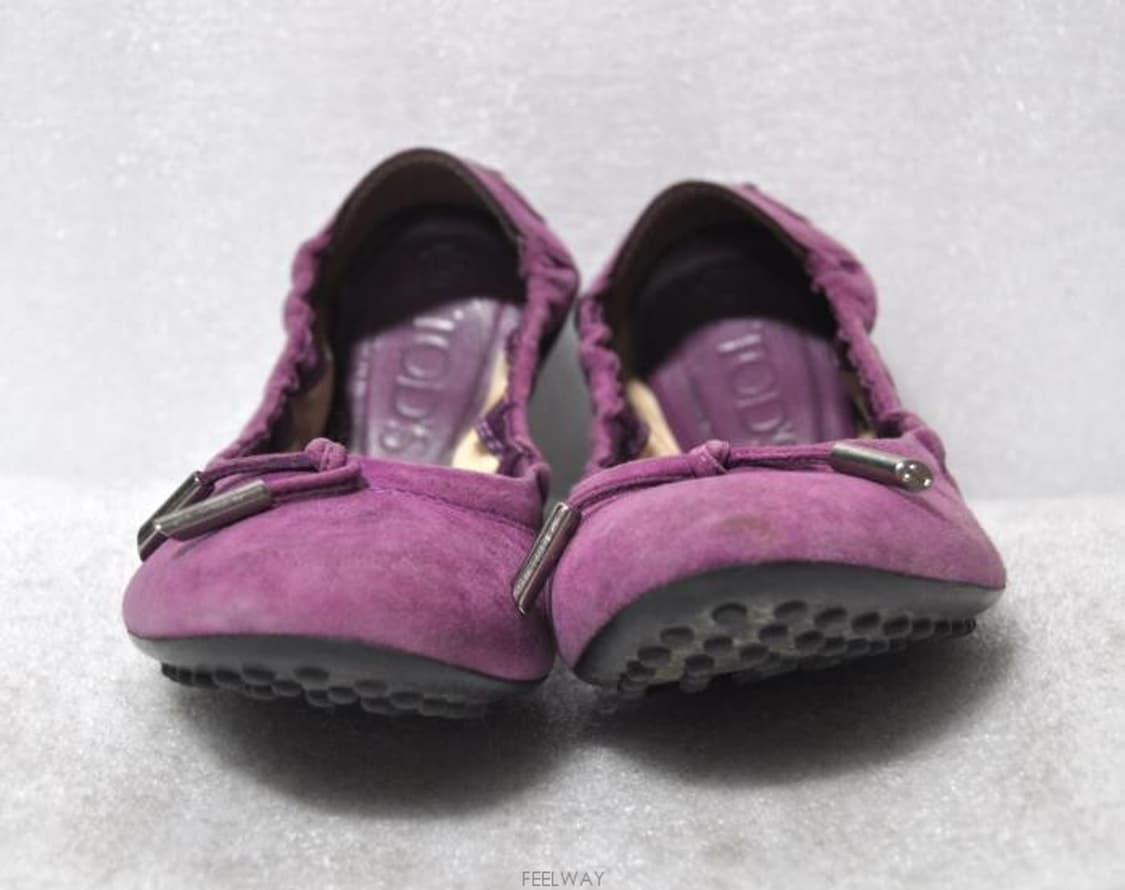 토즈(TODS)/여성스웨이드플랫슈즈(사이즈225)정품 상품이미지1