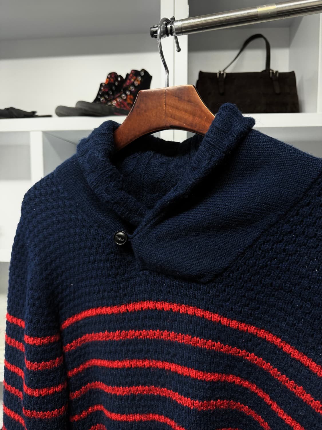 l*b works 숄카라 니트 상품이미지2