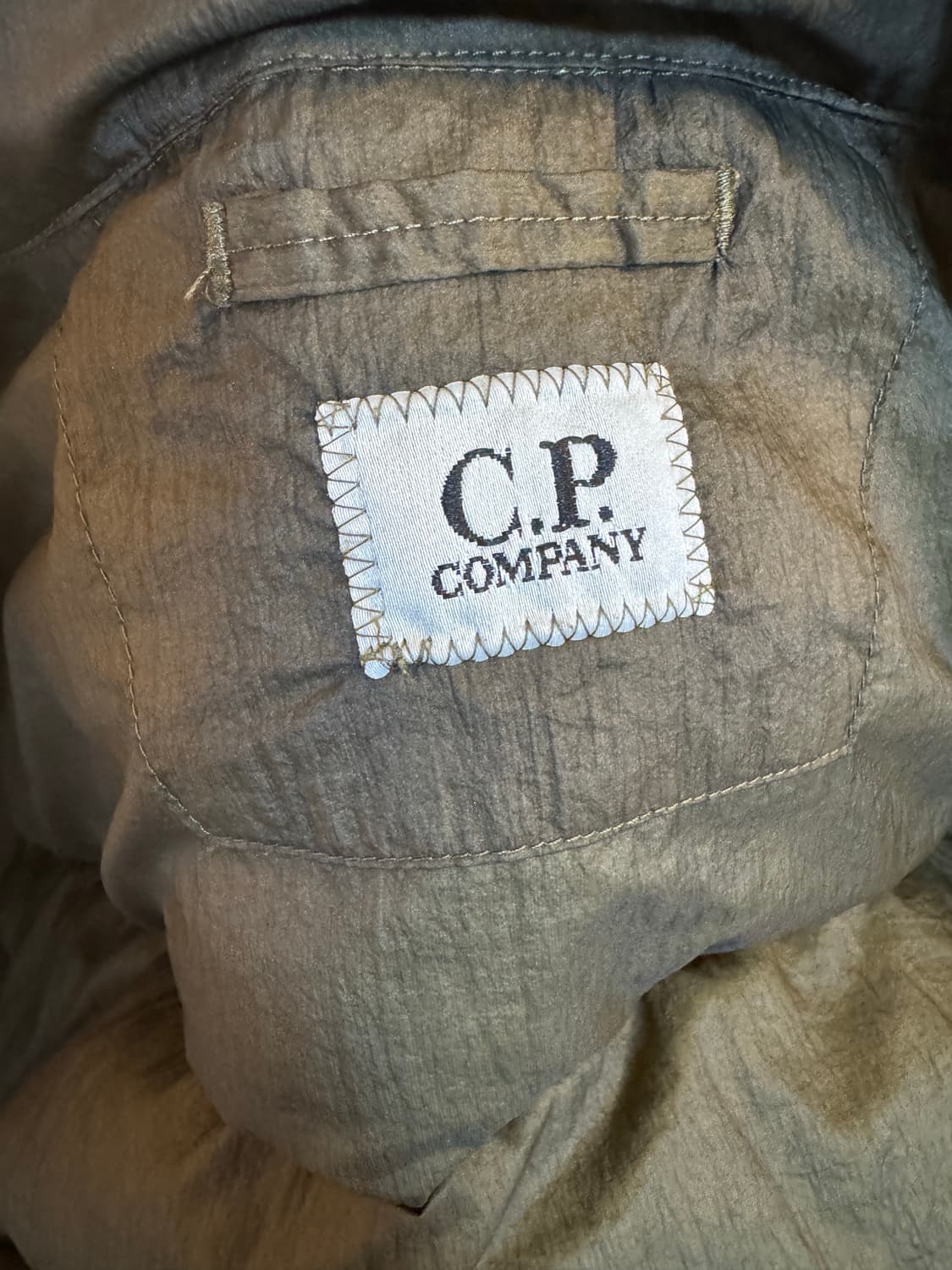 [L]CP컴퍼니 나일론 가먼트 다운 패딩 자켓 카키 상품이미지7