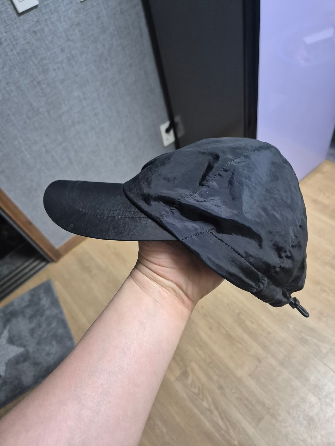 [XL]24FW 스톤아일랜드 나일론 볼캡 블랙 검정 상품이미지2