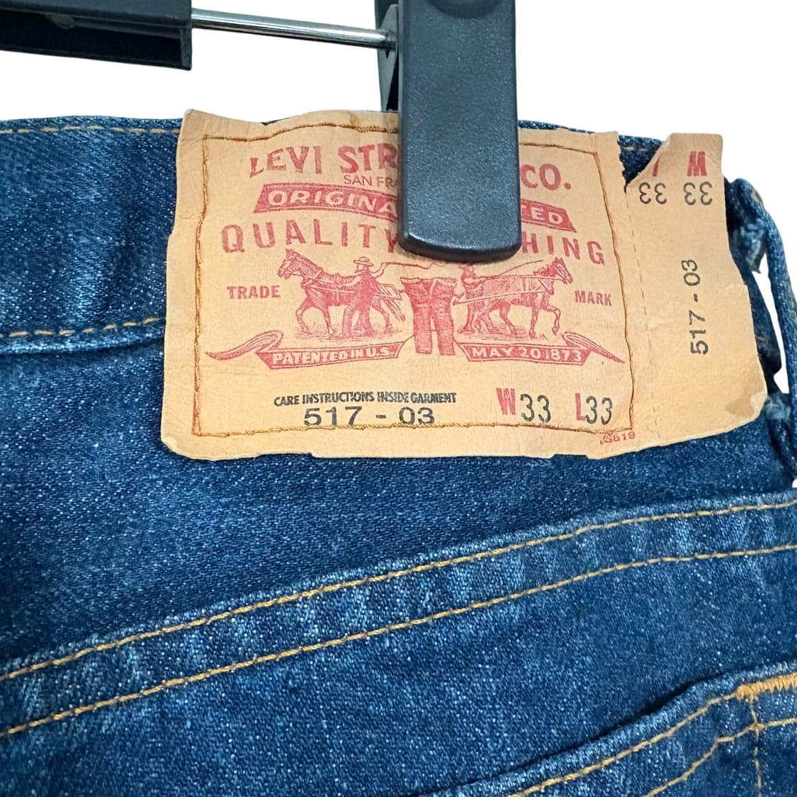 00s 재팬 리바이스 517 플레어 부츠컷 데님팬츠 33 상품이미지7