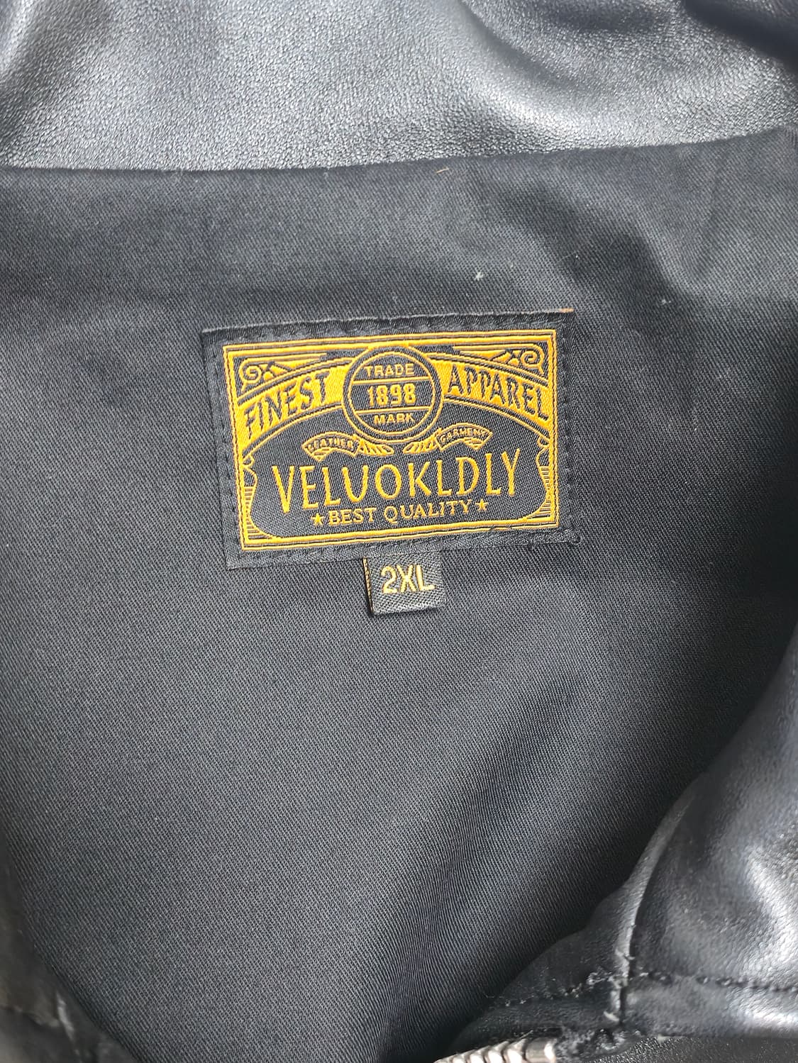 VELUOKLDLY 가죽 자켓 2XL 상품이미지3