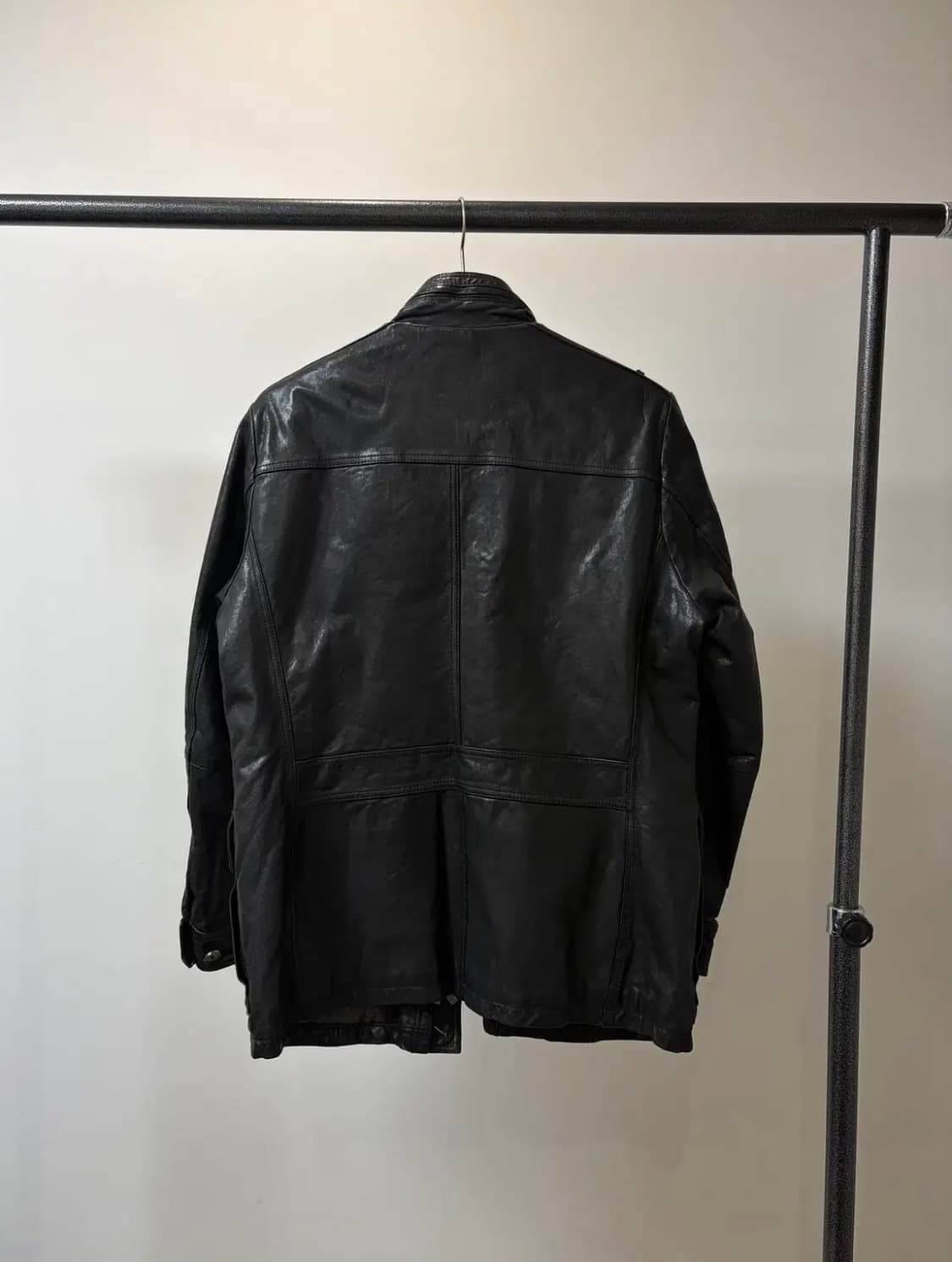 (100) olzen 올젠 4포켓 견장 양가죽 자켓 상품이미지3