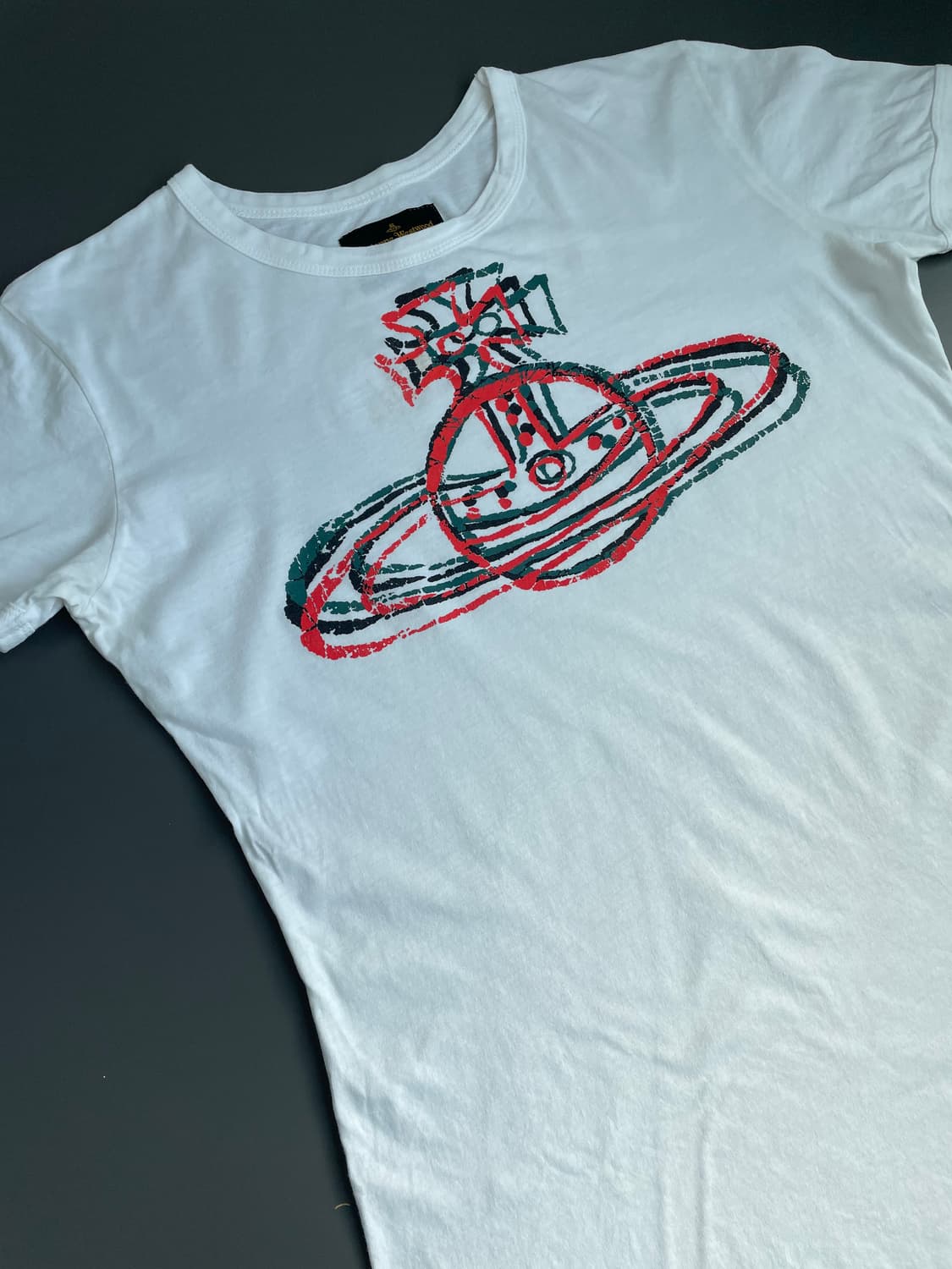 [S] 비비안 웨스트우드 로고 프린팅 반팔 티셔츠 상품이미지4