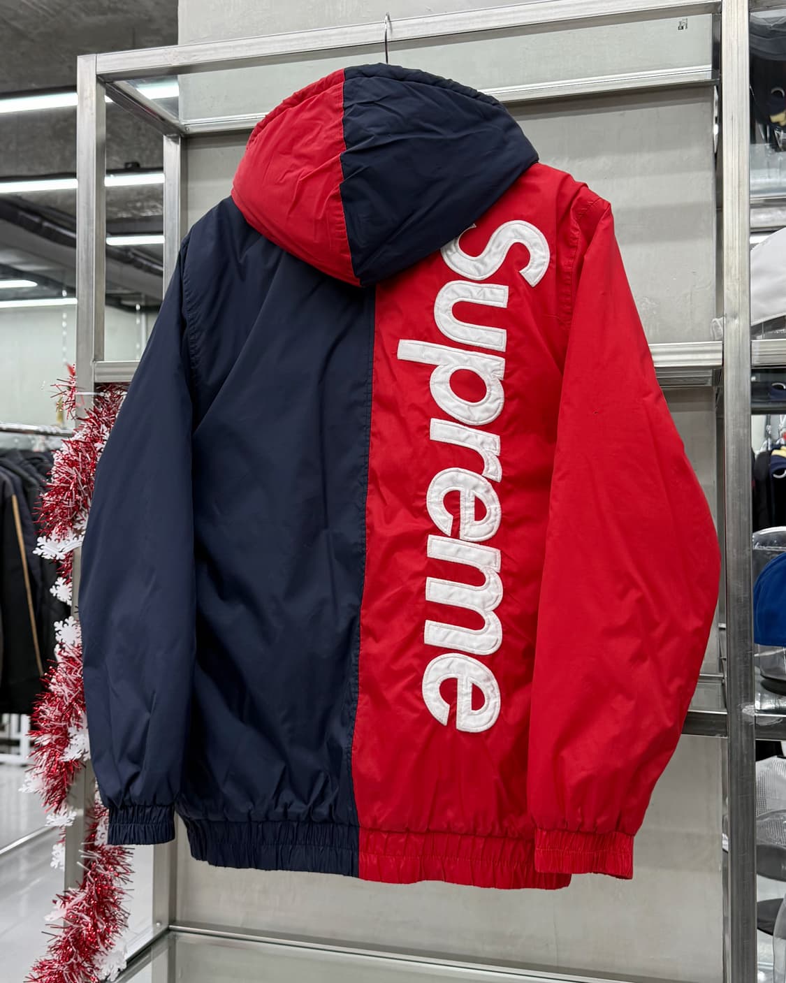 슈프림 투톤 사이드라인 후디 봄버 자켓 상품이미지2