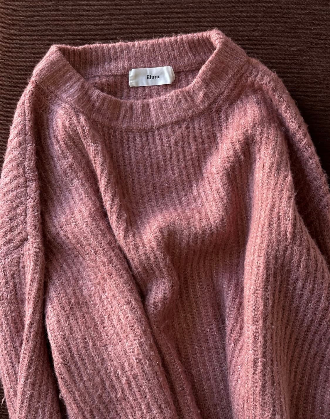 빈티지 더스티 핑크 니트 상품이미지4