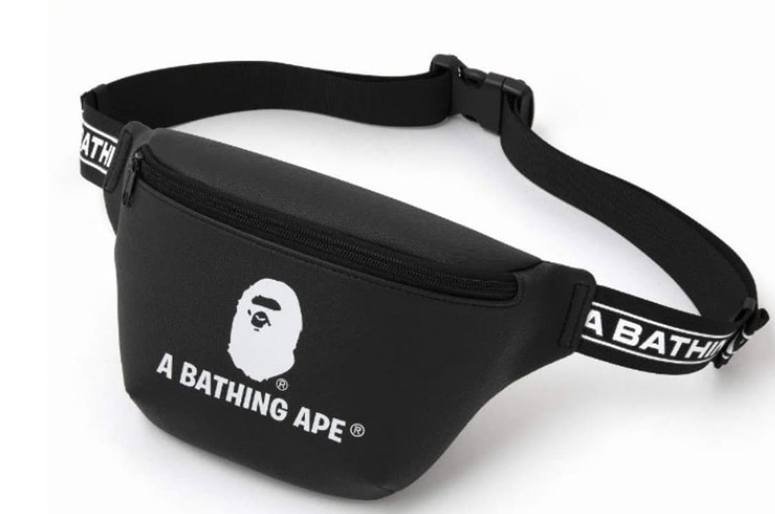 (수수료판매자부담)베이프 잡지부록 블랙 힙색 상품이미지1