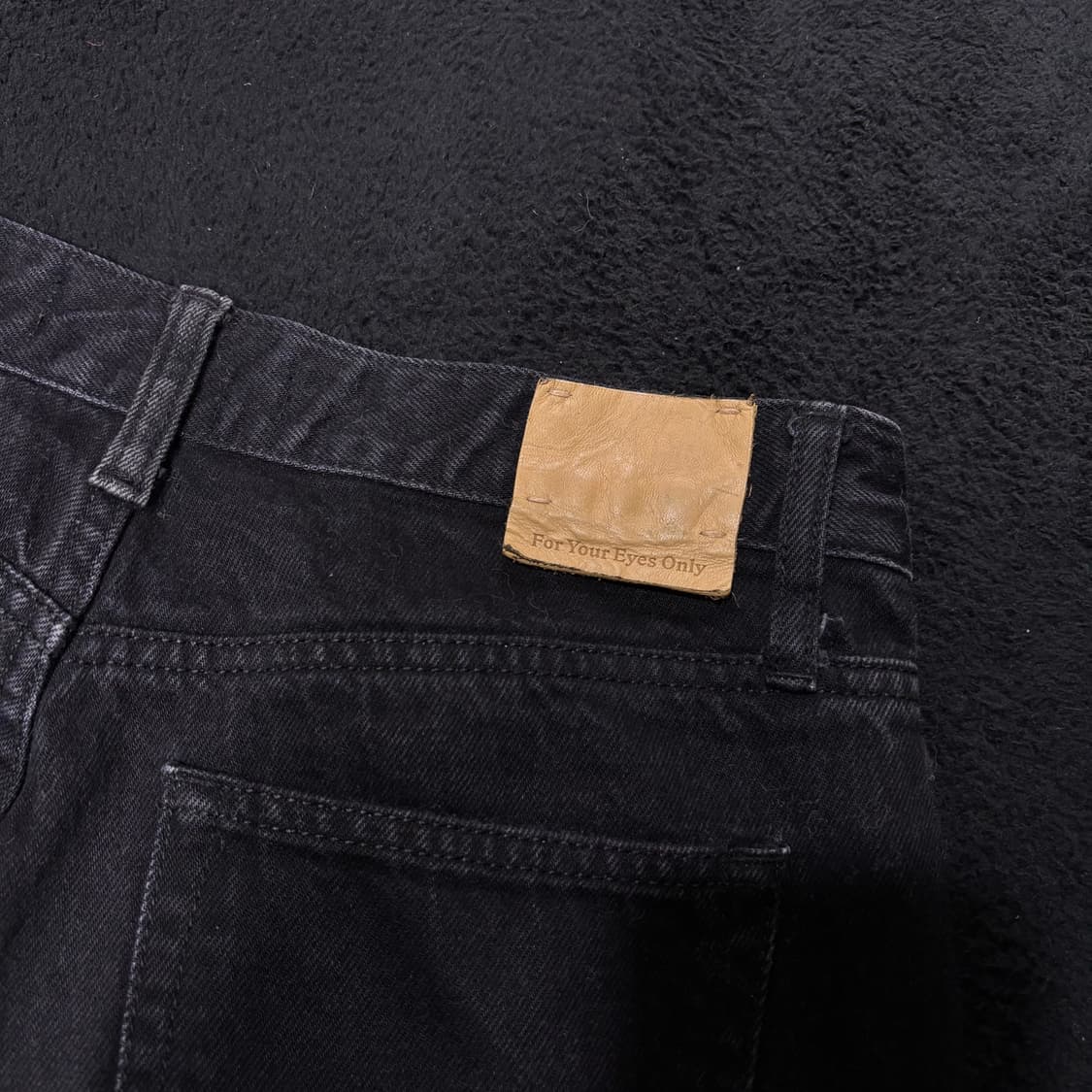 40 포유어아이즈온리 포유온 LINA CONE 흑청 데님팬츠 상품이미지3