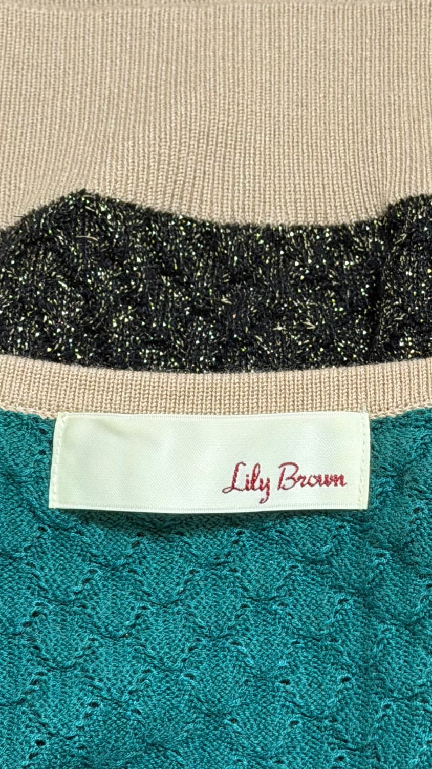 일본 빈티지) Lily brown 크롭 니트탑 상품이미지2