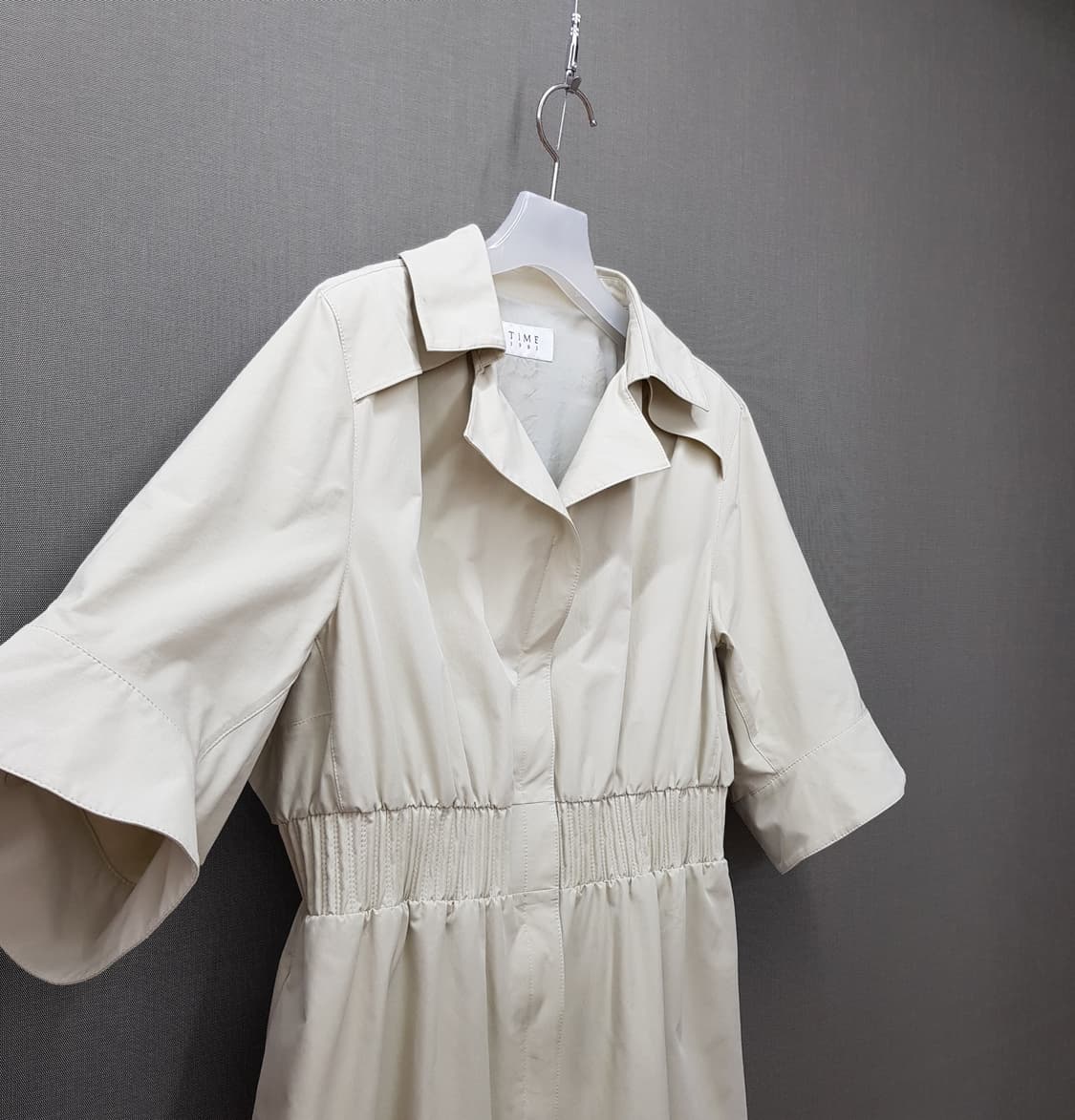 한섬 타임 2020 허리셔링 A라인 플레어 원피스 88-98-165사이즈 상품이미지3