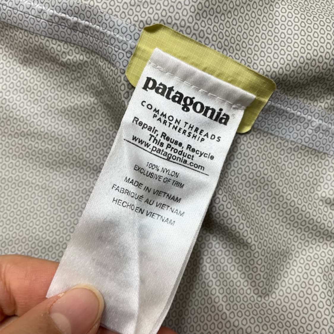 파타고니아 Patagonia 설퍼 옐로우 토렌쉘 후드 바람막이 자켓 S 상품이미지5