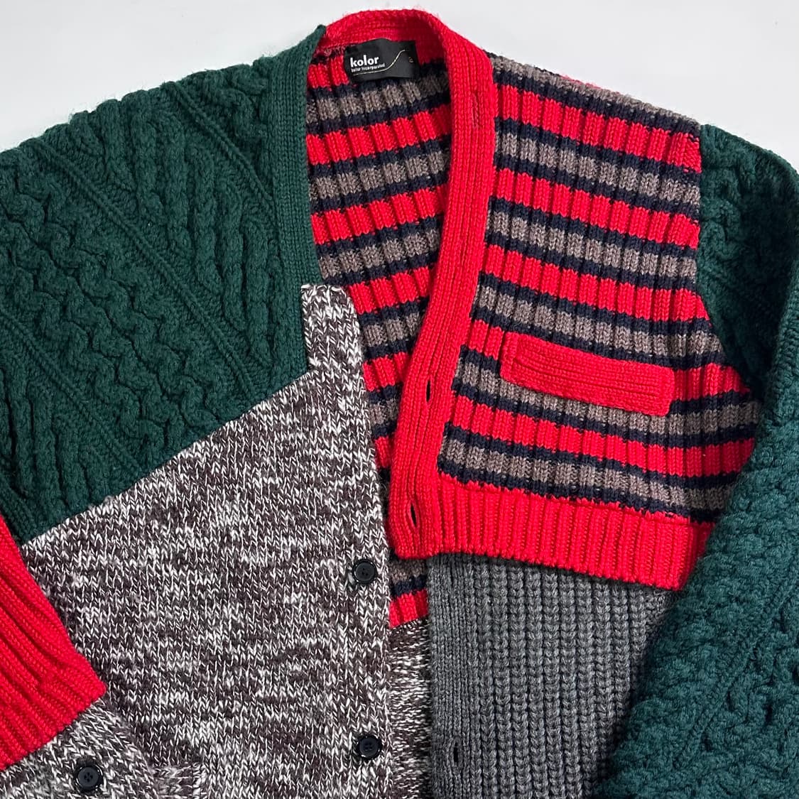 Kolor 컬러 울 언발란스 가디건   상품이미지2