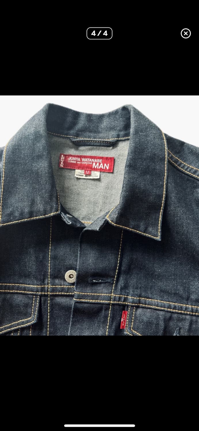 준야 와타나베 데님 레더 자켓 상품이미지4