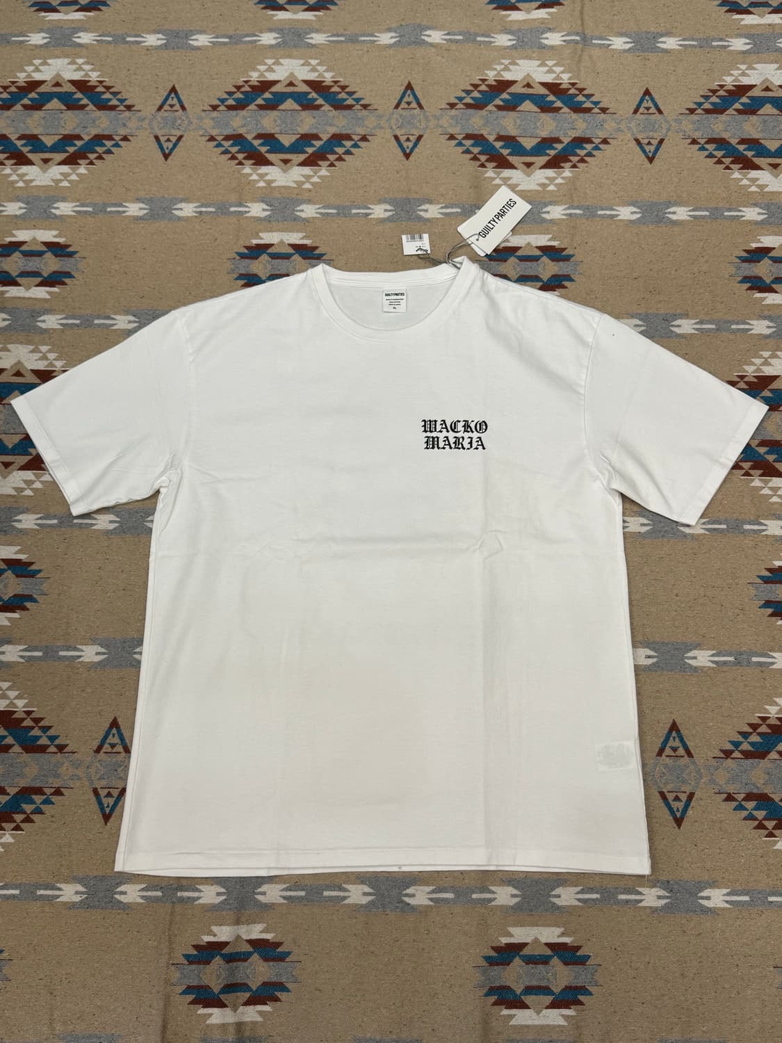 [XL] 와코마리아 마리아 프린트 반팔 티셔츠 화이트  상품이미지3